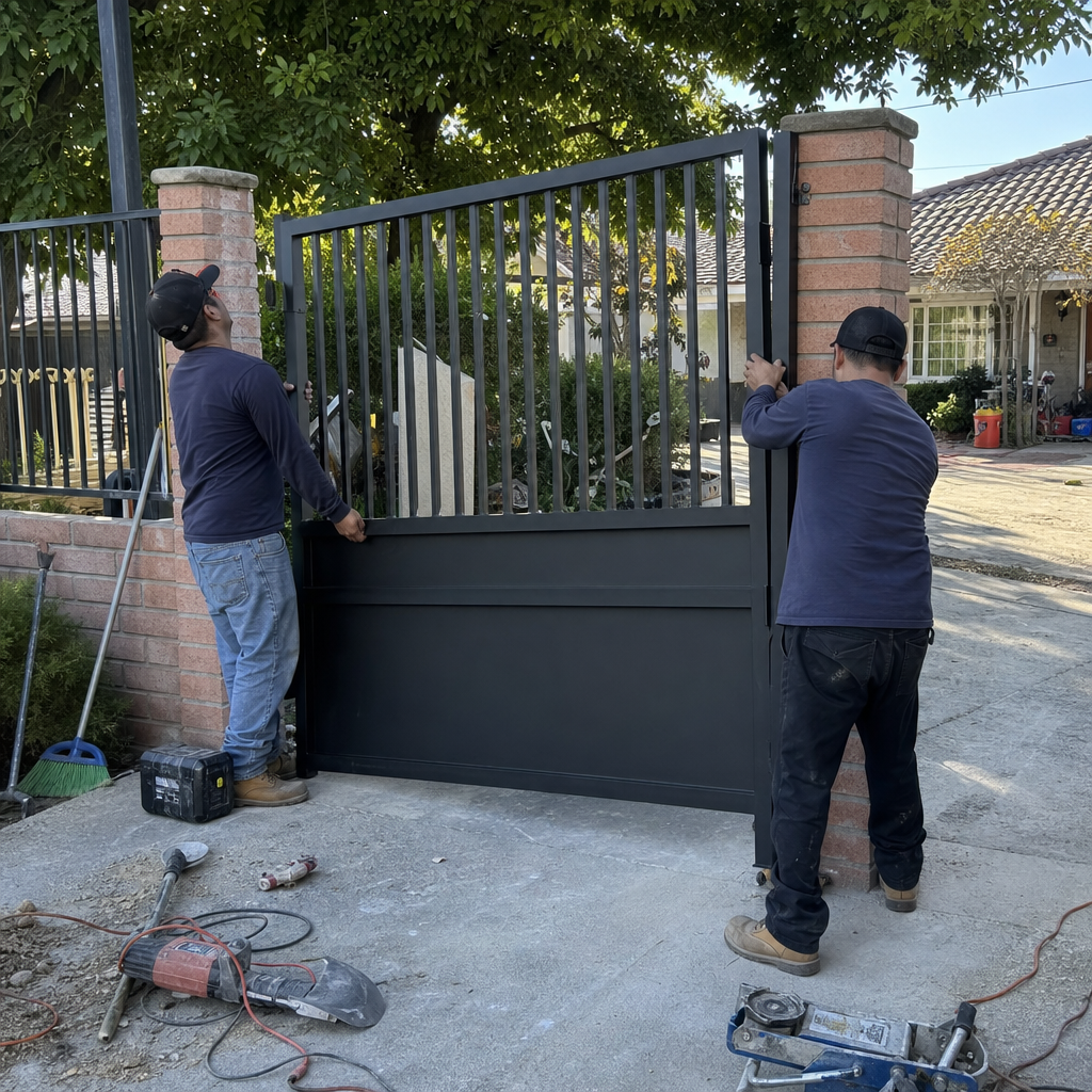 Gate installation by professionals